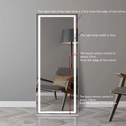 Full Body Length LED Mirror