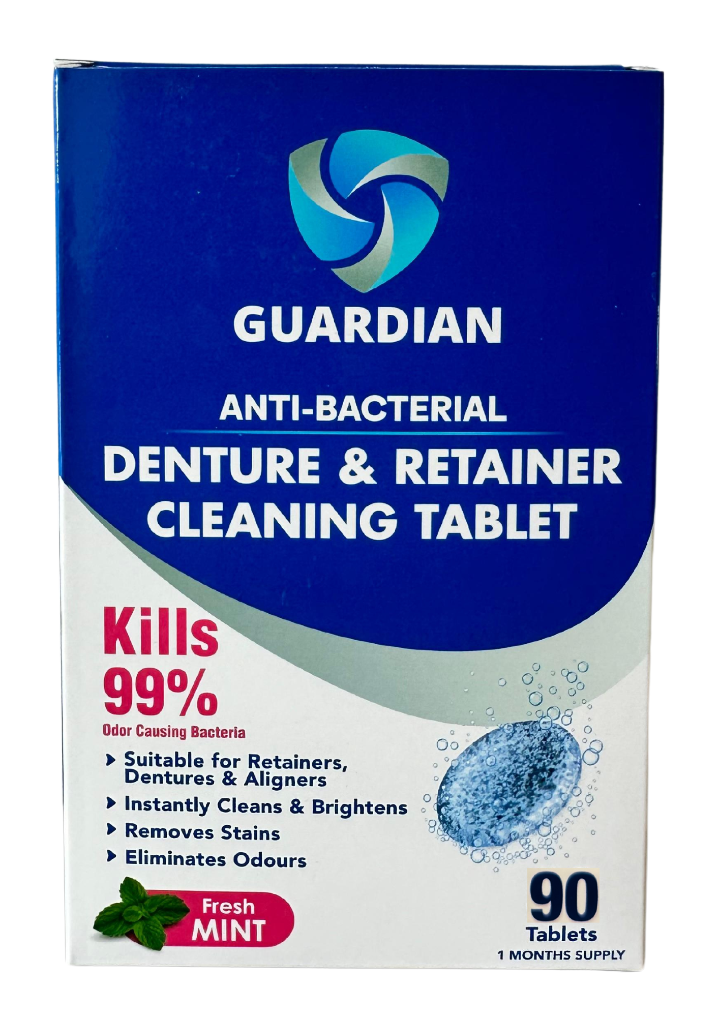 Denture and Retainer Cleaning Tablets - 90 Tablets